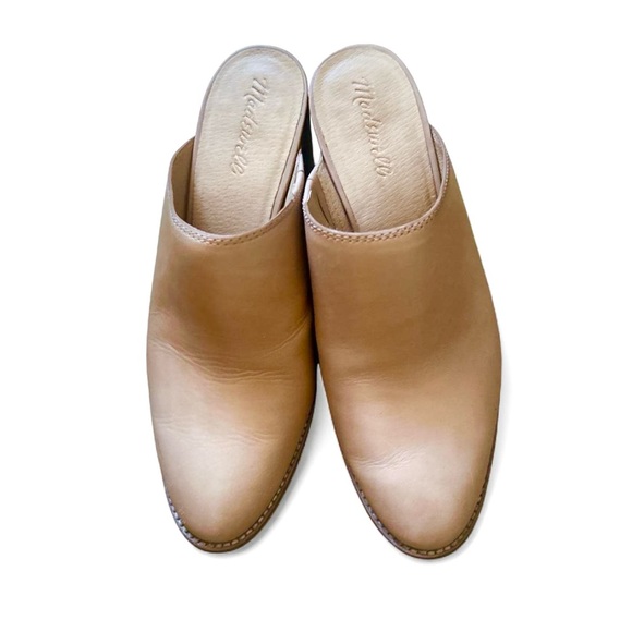 Madewell Women's Tan Block Heel Mules - Picture 2 of 4